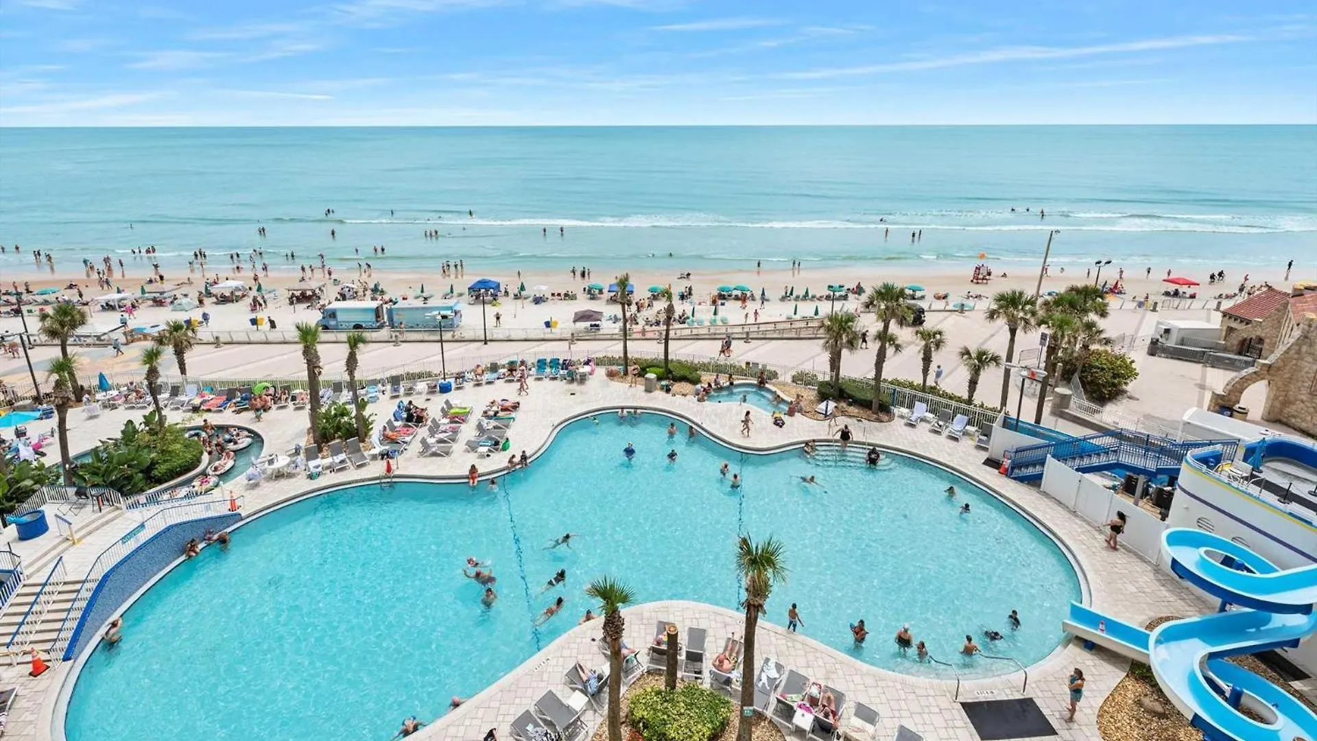 Semesterbostad Luxury 7Th Floor 1 Bedroom Condo Direct Oceanfront Wyndham Ocean Walk Resort Daytona Beach | 708 USA